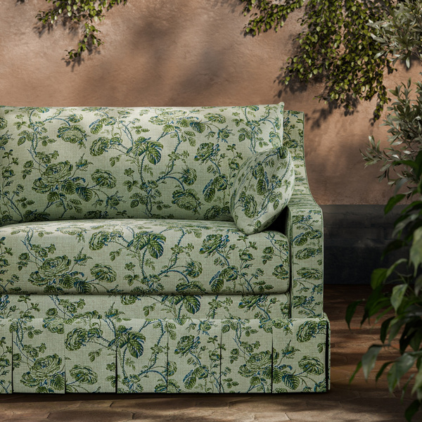 Thorny Vine Evergreen Fabric by Zoffany