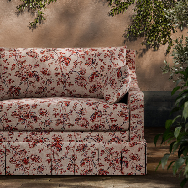 Thorny Vine Rouge Fabric by Zoffany