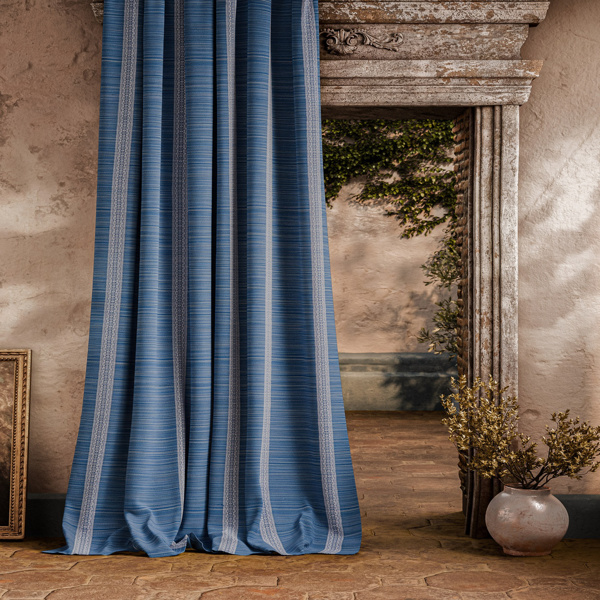 Bellagio Stripe Azure Fabric by Zoffany