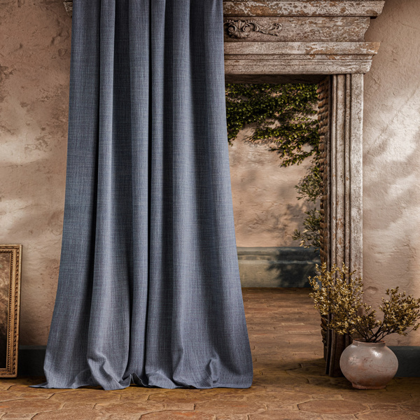 Orchard Grosgrain Denim Fabric by Zoffany