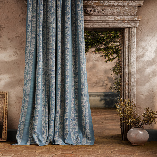 Kyoto Stripe Azure Fabric by Zoffany