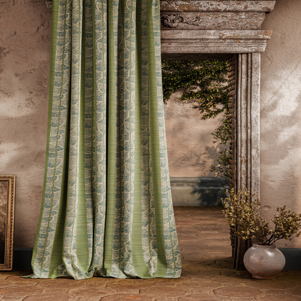Kyoto Stripe Jade Fabric by Zoffany