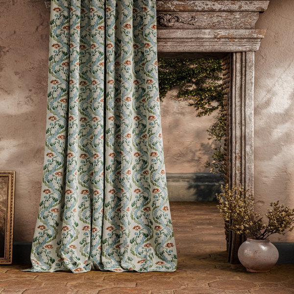 Winter Garden Eau De Nil Fabric by Zoffany