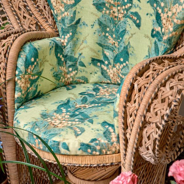 Lily Stripe Archive Green Fabric by Zoffany