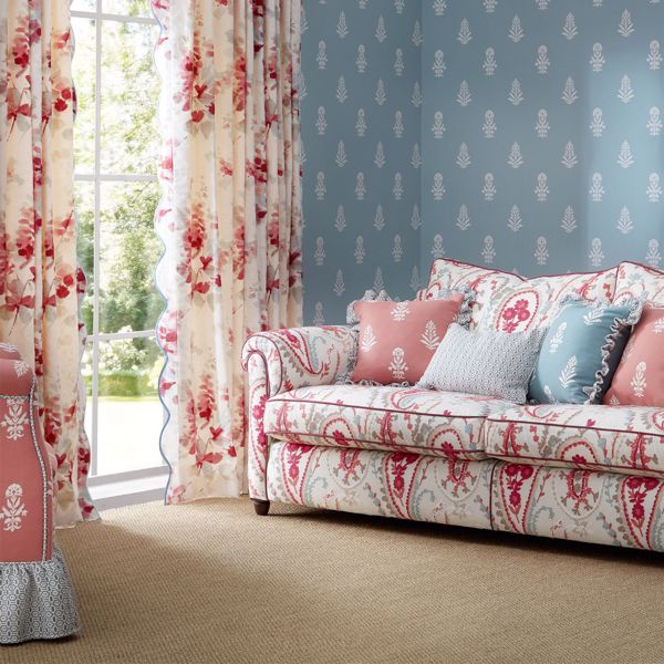 Dabu Porcelain Wallpaper by Sanderson
