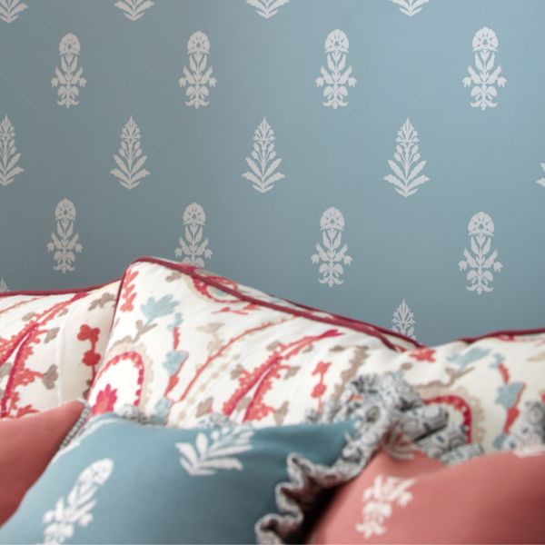 Dabu Porcelain Wallpaper by Sanderson