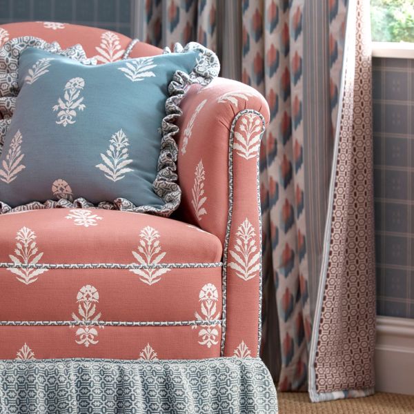 Dabu Lagoon Fabric by Sanderson