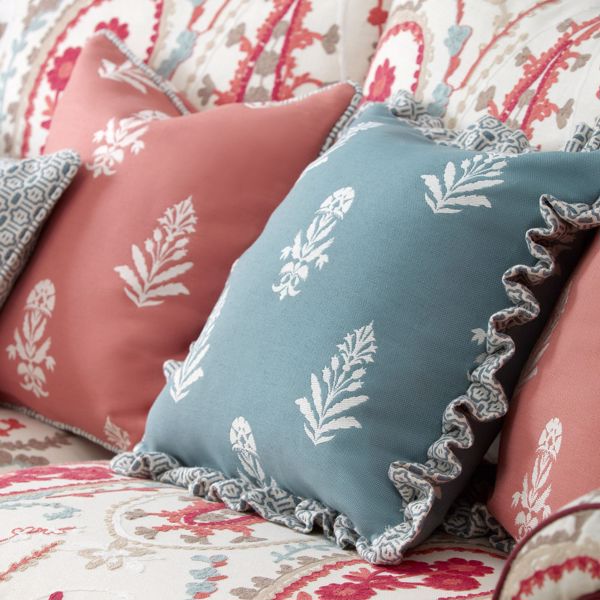 Dabu Lagoon Fabric by Sanderson