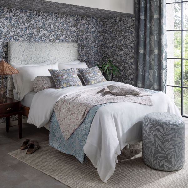 Willow Boughs Jacquard Slate Fabric by Clarke & Clarke