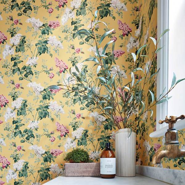 Sommerville Carmen/Daffodil Wallpaper by Sanderson