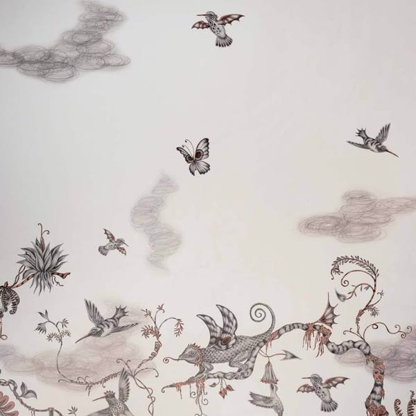 Cloud Forest Ivory Wallpaper by Clarke & Clarke