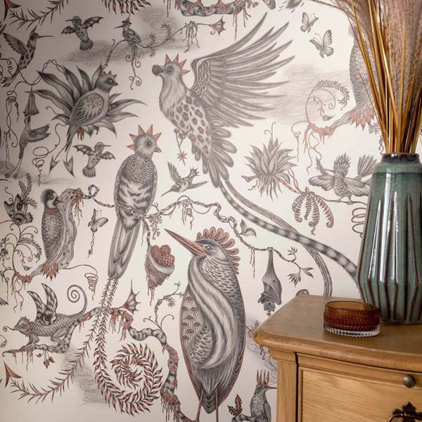 Cloud Forest Ivory Wallpaper by Clarke & Clarke