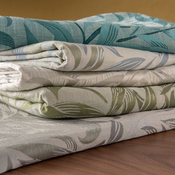 Willow Boughs Jacquard Linen Fabric by Clarke & Clarke