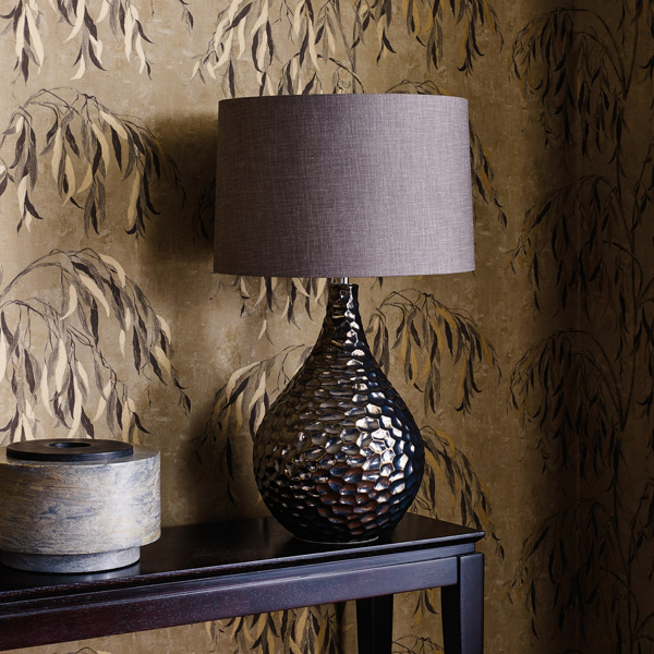 Willow Song Silver Wallpaper by Zoffany