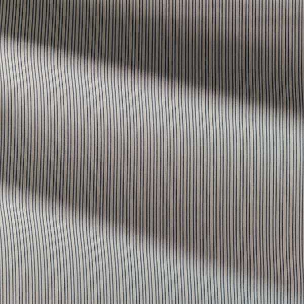 Apron Stripe Stone/Denim Fabric by Zoffany