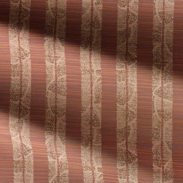 Kyoto Stripe Russet Fabric by Zoffany