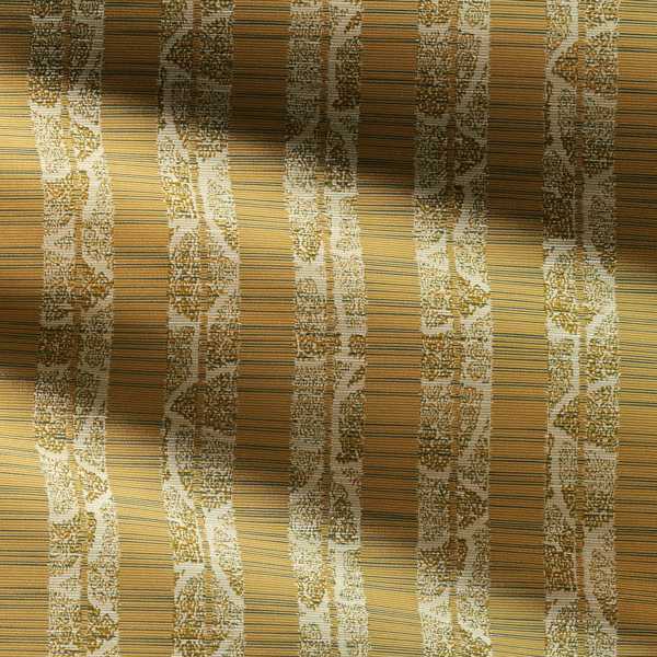 Kyoto Stripe Silk Yellow Fabric by Zoffany