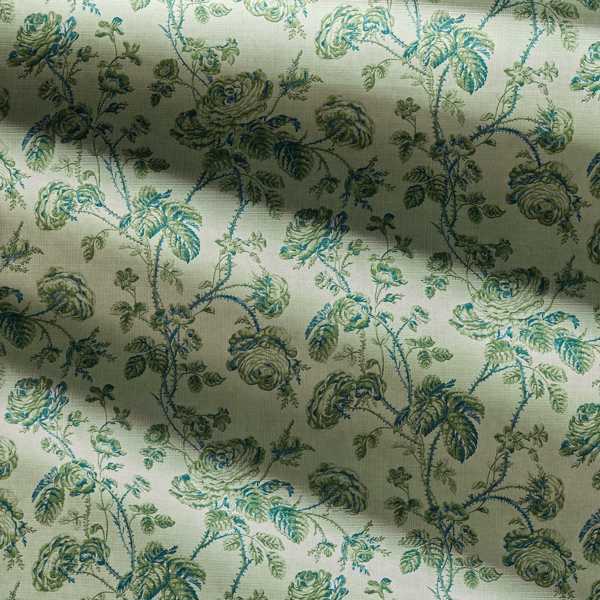 Thorny Vine Evergreen Fabric by Zoffany