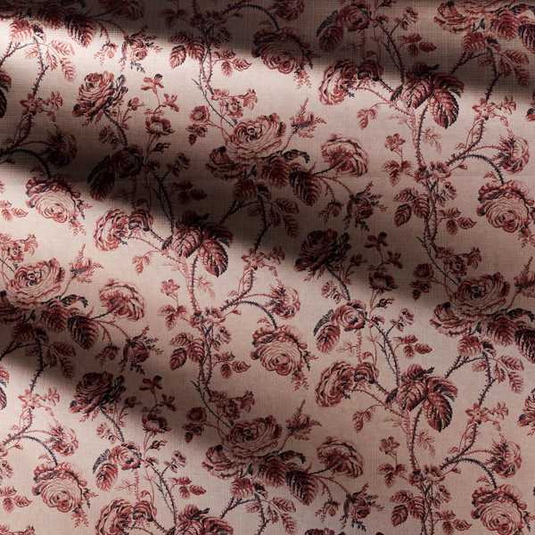 Thorny Vine Rouge Fabric by Zoffany