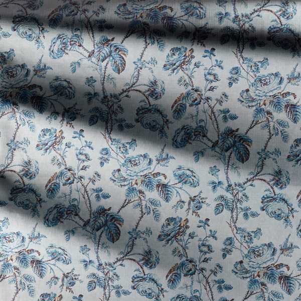 Thorny Vine Azure Fabric by Zoffany