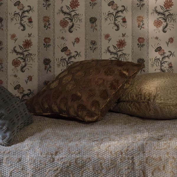 Ikat Spot Bluestone Fabric by Zoffany