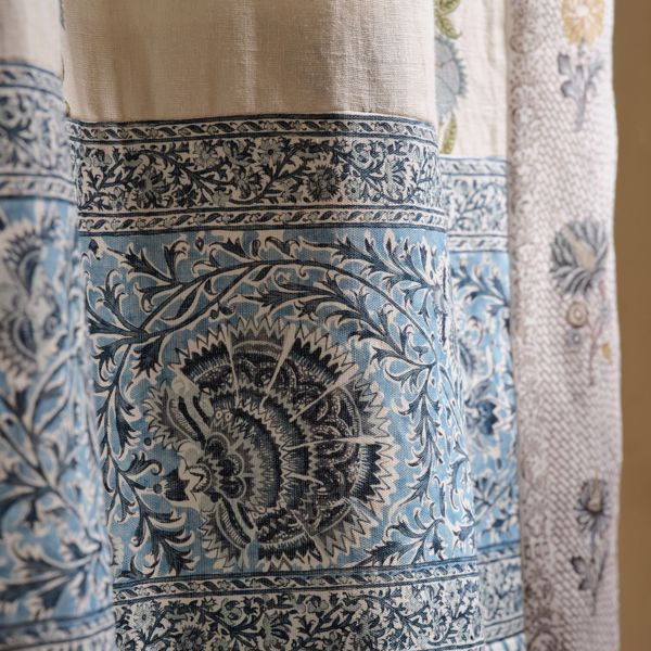 Mughal Menagerie Mazarine Blue Fabric by Zoffany