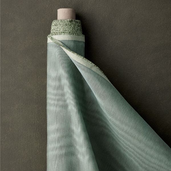 Moiré Platinum Fabric by Zoffany