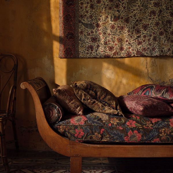 Kempshott Antique Gold Fabric by Zoffany