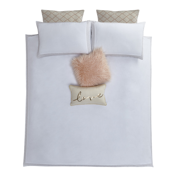 Amber Duvet Set Rose Gold Bedding Clarke & Clarke by Sanderson Design