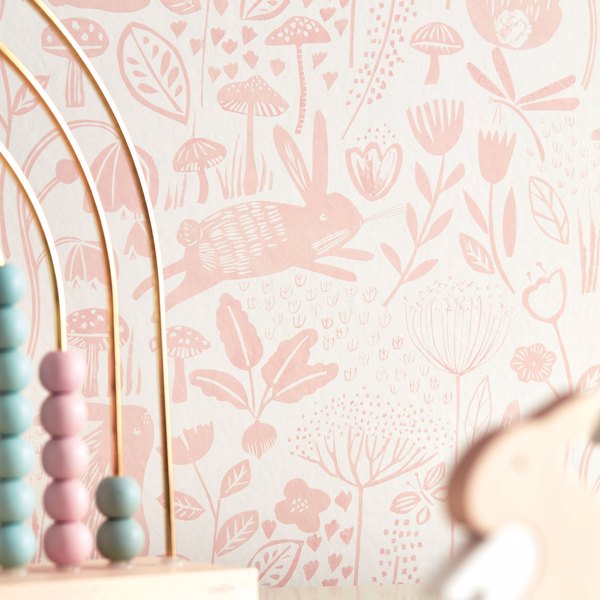 Into The Meadow Duck Egg Wallpaper by Harlequin