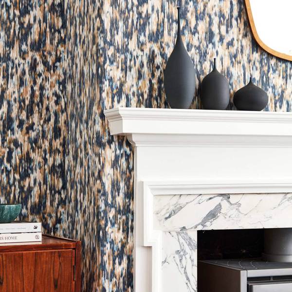 Fade Wide Width Ink/Bronze Wallpaper by Harlequin