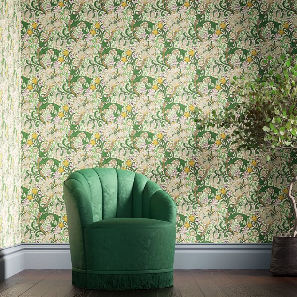 Golden Lily Secret Garden Wallpaper by Morris & Co