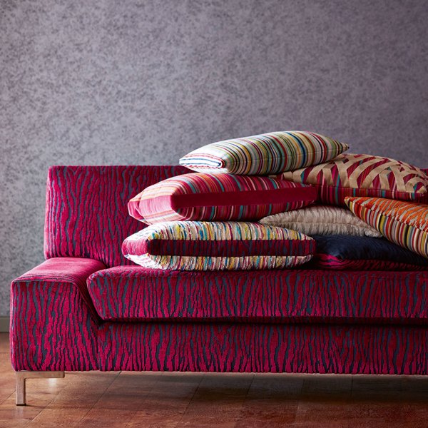 Nia Tabasco/Zinc Fabric by Harlequin