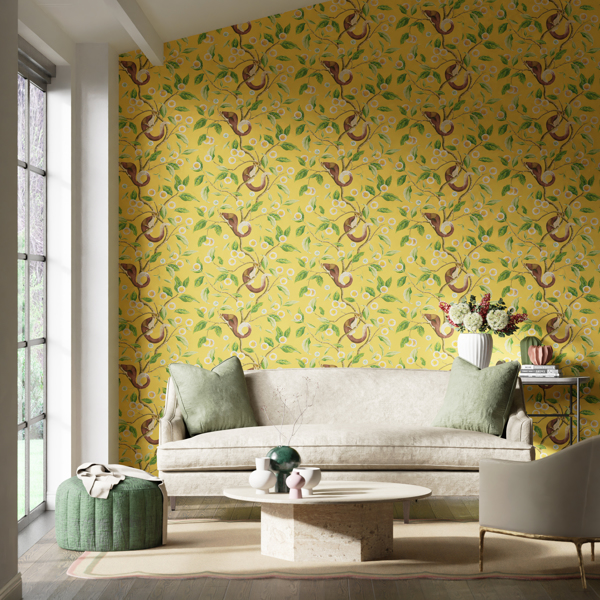 Nellie Honey/Meadow Wallpaper by Harlequin