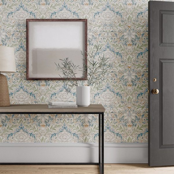 Simply Severn Bayleaf/Annatto Wallpaper by Morris & Co