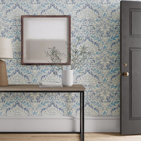 Simply Severn Woad Wallpaper by Morris & Co