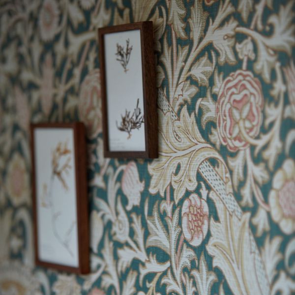 Trent Teal Wallpaper by Morris & Co