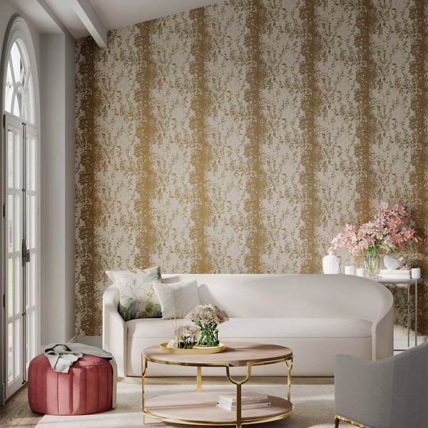 Eglomise Gold Wallpaper by Harlequin