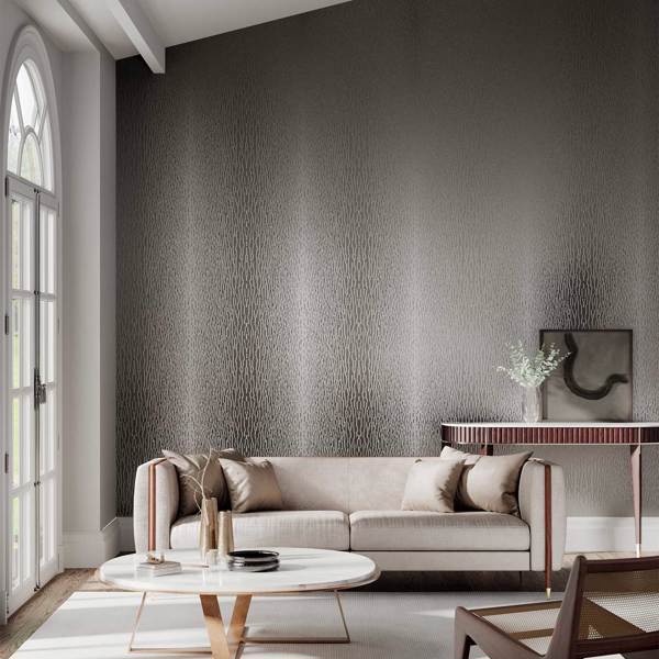 Enigma Silver Grey And Sparkle Wallpaper by Harlequin