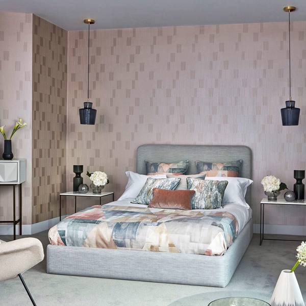 Echo Rose Gold Wallpaper by Harlequin