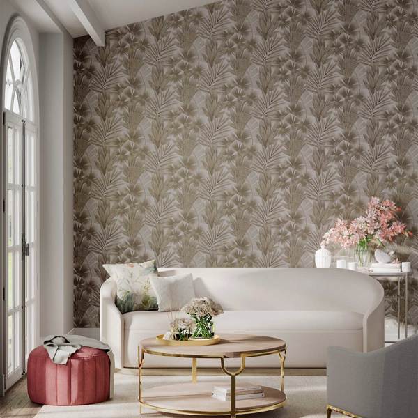 Matupi Parchment/ Gold Wallpaper | Harlequin by Sanderson Design