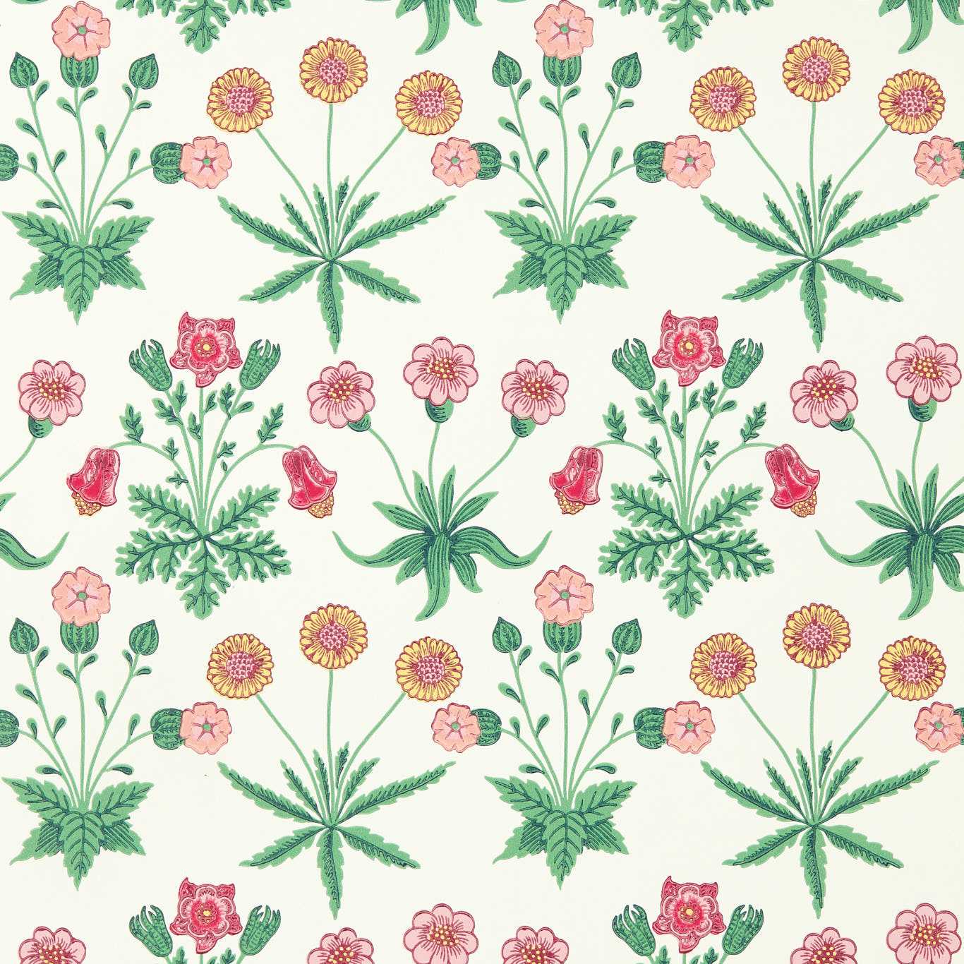 Daisy Wallpaper Strawberry Fields Wallpaper | Archive by Sanderson Design