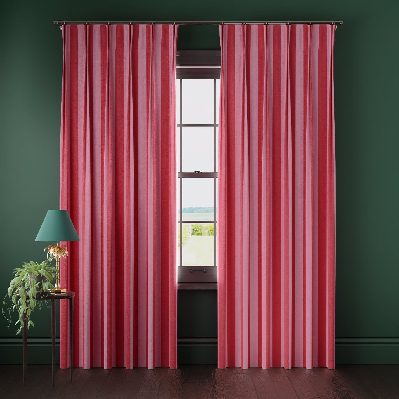 Signature Stripe Curtains Flamenco Curtains Archive by Sanderson Design