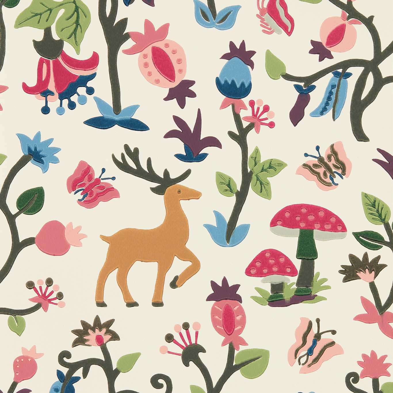 Forest of Dean Mulberry/Multi Wallpaper by SAN