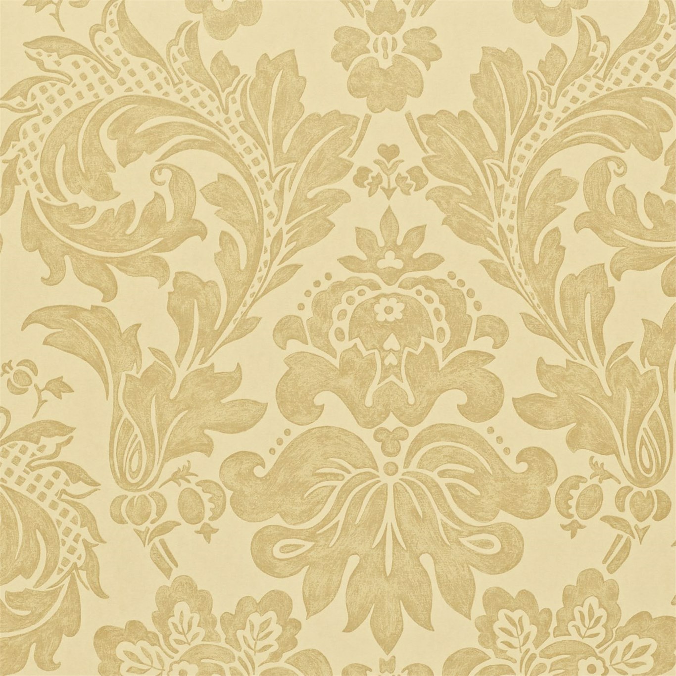 Elise Dark Cream Wallpaper by SAN