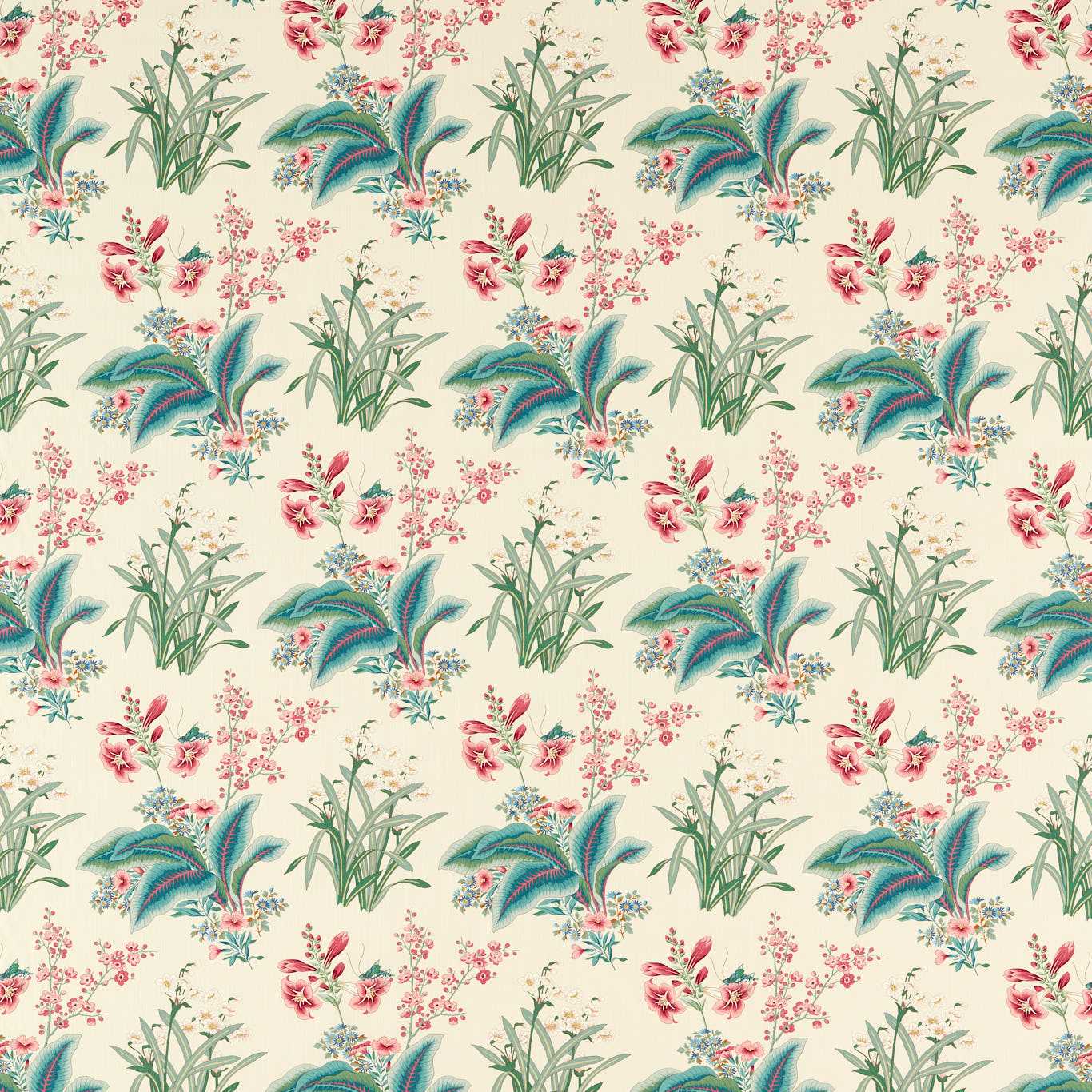 Enys GArden Blush/Jade Fabric by SAN