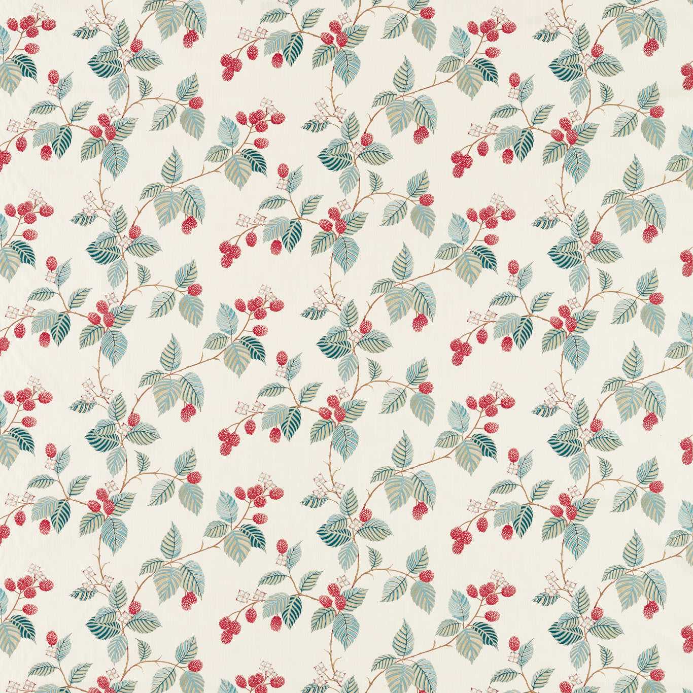 Rubus Raspberry Fabric by SAN