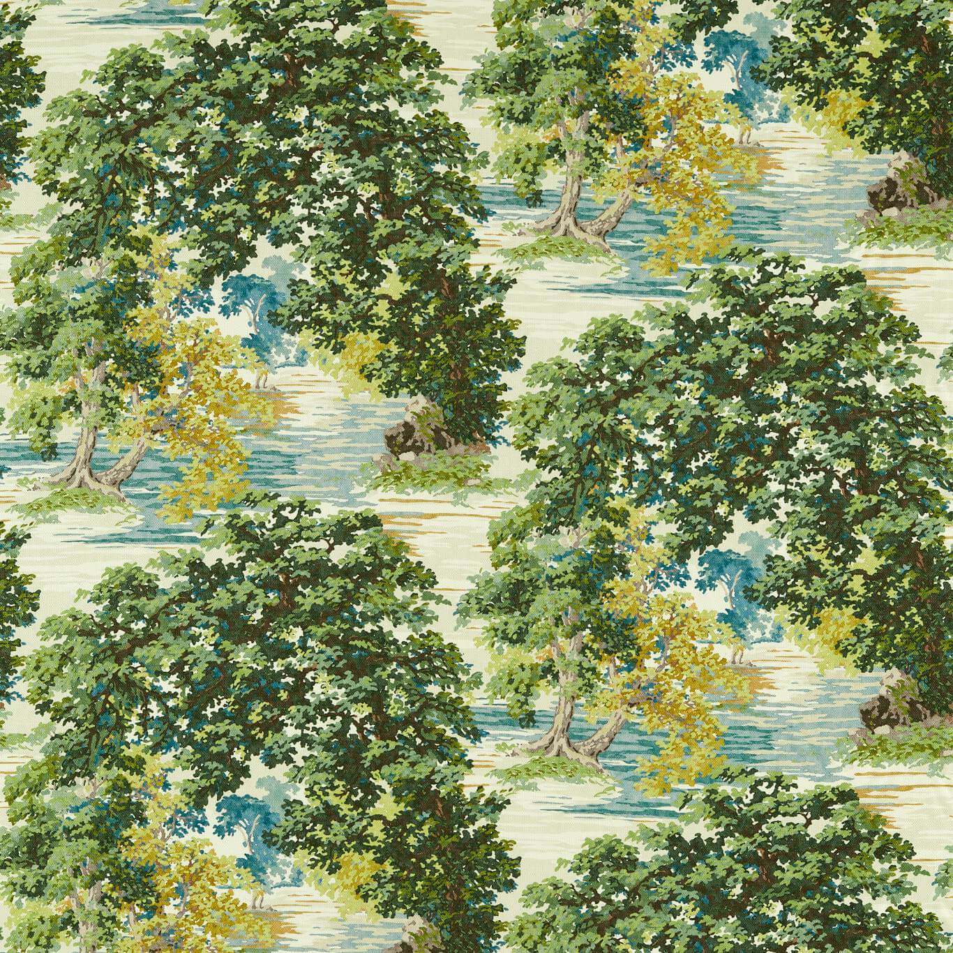 Ancient Canopy Sap Green Fabric by SAN