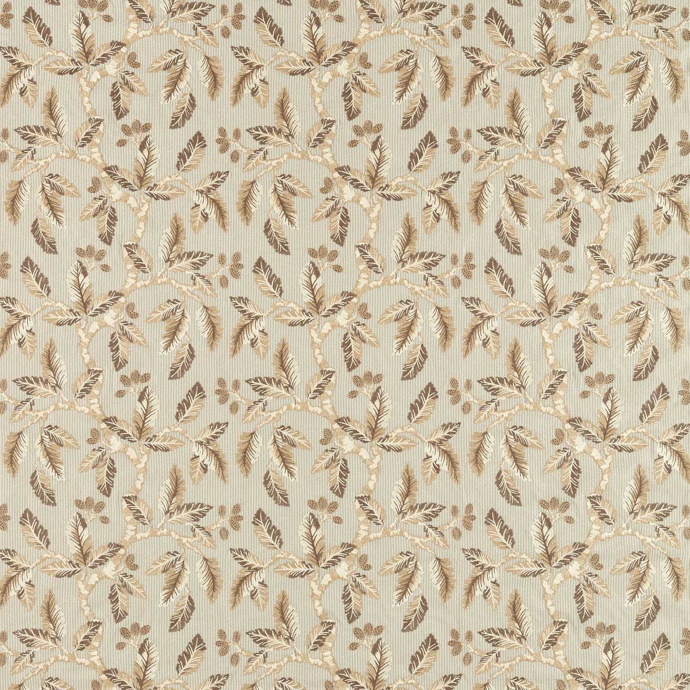Oaknut Stripe Flax/Multi Fabric by SAN