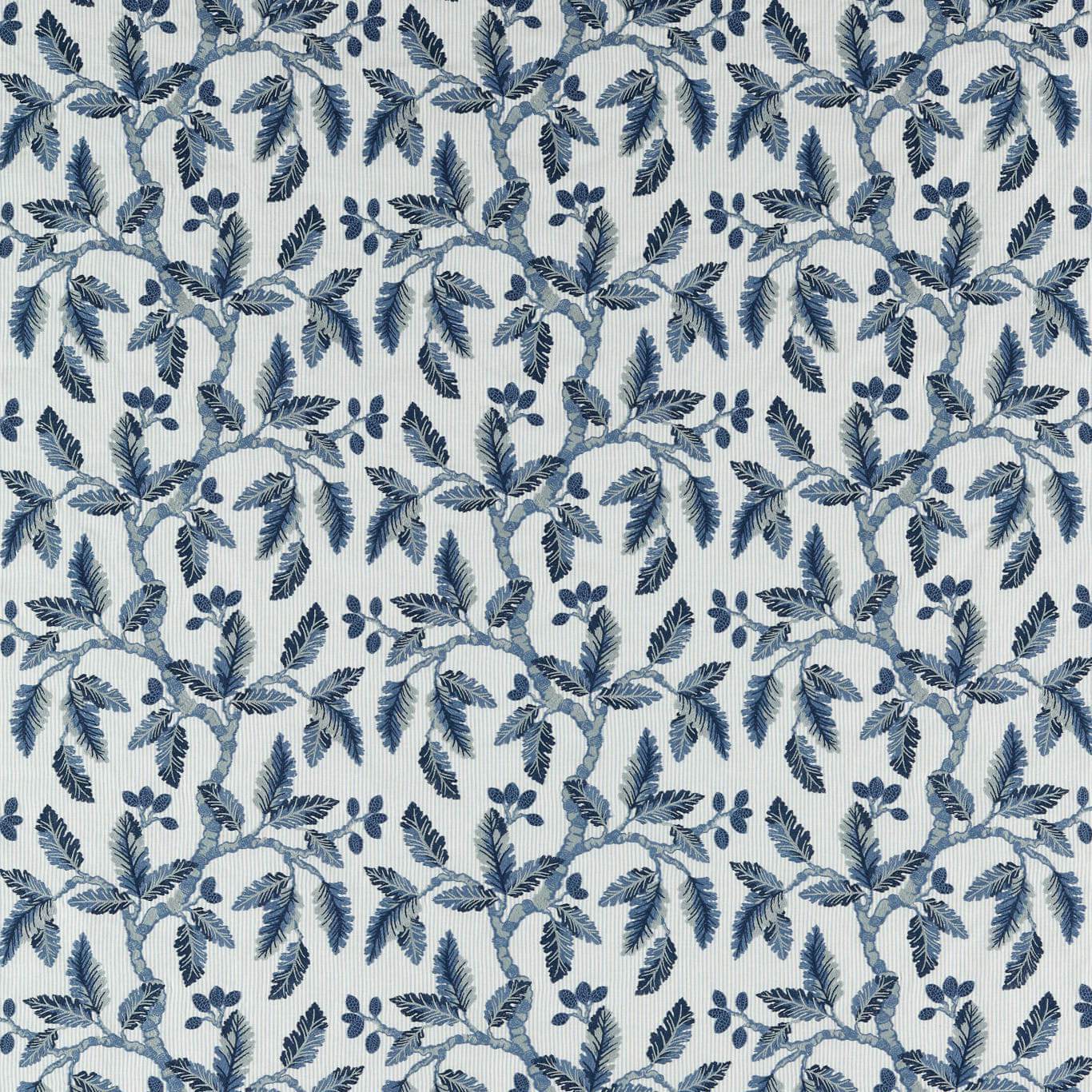 Oaknut Stripe Indigo/Multi Fabric by SAN